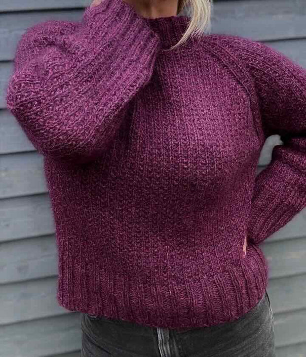 Ellen sweater, No 18 + Silk mohair strikkekit Strikkekit Önling - Katrine Hannibal 