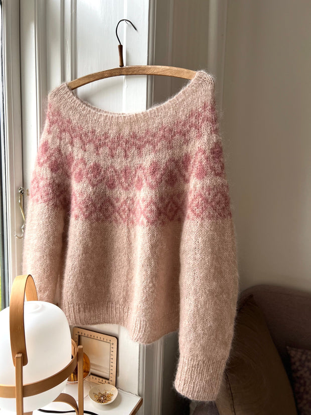 Cor Sweater V-neck fra Refined Knitwear, silk mohair strikkekit Strikkekit Refined Knitwear 