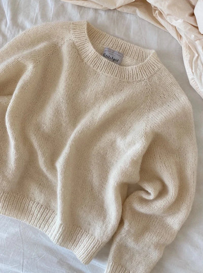 Dikkedarer sweater fra Petiteknit, No 11 + silk mohair strikkekit Strikkekit PetiteKnit 