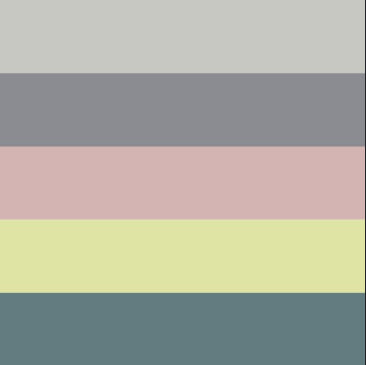 Stella halstørklæde i Fair Isle, Sandvig|79 Blygrå (x), 77 Sølvgrå, 36 Grøn grå, 90 Havre, 62 Gammelrosa, 29 Vårgrøn, 25 Avocado (x), 33 Æblegrøn   