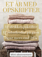 ET ÅR MED OPSKRIFTER 2024 (12 opskrifter+15% rabat på udvalgt garn) Strikkebox Önling - Katrine Hannibal 