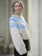 Kort Super Selene sweater af Anne Ventzel, No 1 + Silk mohair kit (uden opskrift) Strikkekit Anne Ventzel 