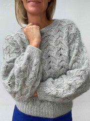 No 45 sweater fra VesterbyCrea, No 20 + silk mohair strikkekit Strikkekit VesterbyCrea 