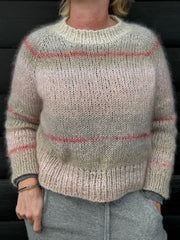 Red Resterne sweater af Katrine Hannibal for Önling, No 12 + silk mohair strikkekit Strikkekit Önling - Katrine Hannibal 