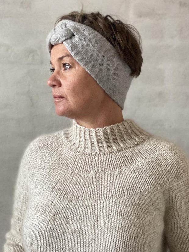 Advent 2019, Pandebånd med Josephine knot, strikkeopskrift Strikkeopskrift Önling - Katrine Hannibal 
