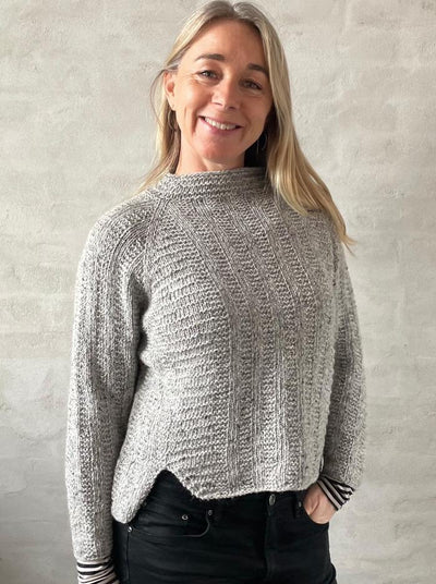 Ager sweater af Hanne Søvsø, strikkeopskrift Strikkeopskrift Önling 