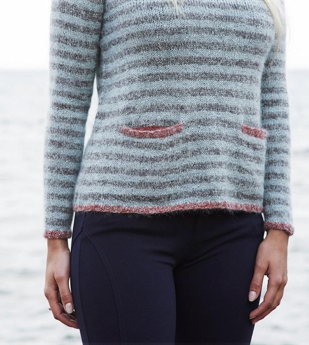 Bernadette sweater fra Önling, No 2 + silk mohair strikkekit