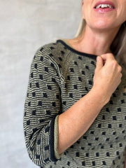 Bits bluse af Hanne Falkenberg, No 21 strikkekit Strikkekit Hanne Falkenberg 