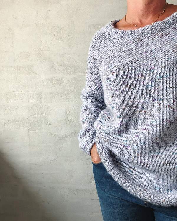 Brigitte B sweater, strikkeopskrift - Önling strikkeopskrifter & garn