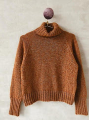 Caramel sweater fra PetiteKnit, No 12 + silk mohair strikkekit