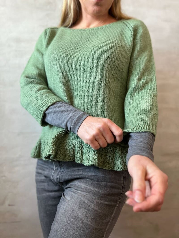 Chili flæsesweater fra Önling, strikkeopskrift Strikkeopskrift Önling - Katrine Hannibal 