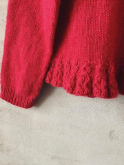 Strikkeopskrift til Chili flæsesweater i Önling no 1 eller 12
