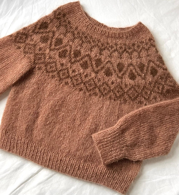 Cor sweater fra Refined Knitwear, strikkeopskrift Strikkeopskrift Refined Knitwear 