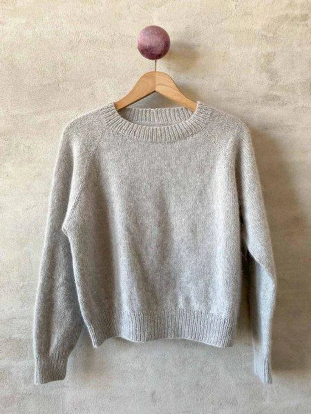 gradvist Bonus galleri Dikkedarer sweater fra Petiteknit, No 11 + silk mohair strikkekit