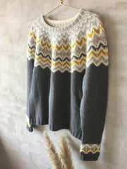 Draka islandsk sweater strikket i merinould - Önling strikkeopskrifter og garn