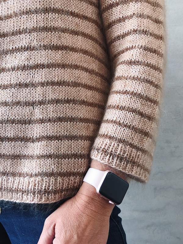 Edel sweater, sommerstrik i økologisk bomuld fra Krea Deluxe - Önling strikkeopskrifter og garn