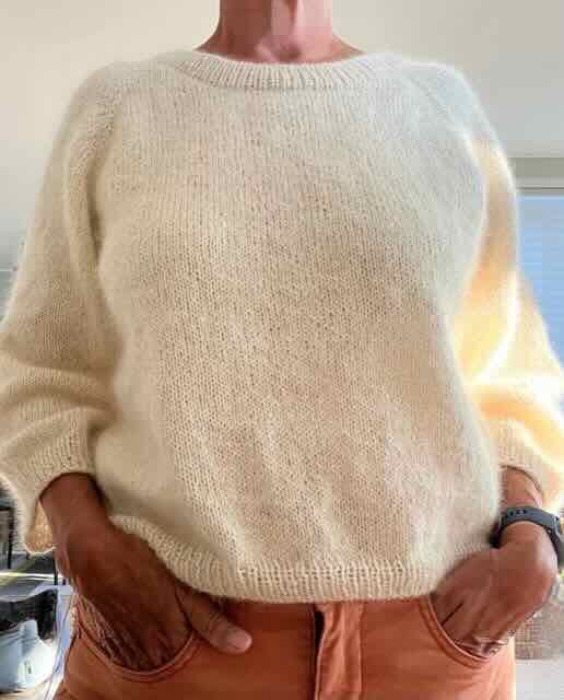 Emmeline sweater fra Önling, No 12 + silk mohair strikkekit Strikkekit Önling - Katrine Hannibal 