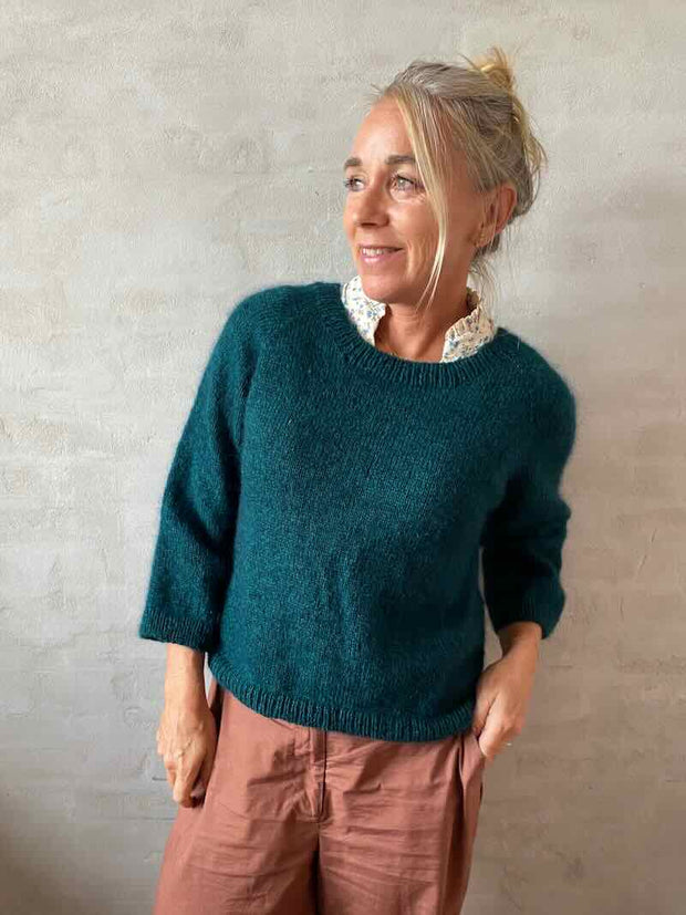Emmeline sweater fra Önling, No 20 + silk mohair strikkekit Strikkekit Önling - Katrine Hannibal 