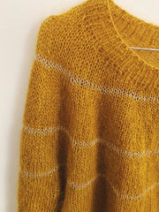 Fluffy Fluffy sweater fra Önling, ensfarvet strikkekit
