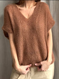 Fungus Slipover V-neck fra Refined Knitwear, silk mohair strikkekit Strikkekit Refined Knitwear 