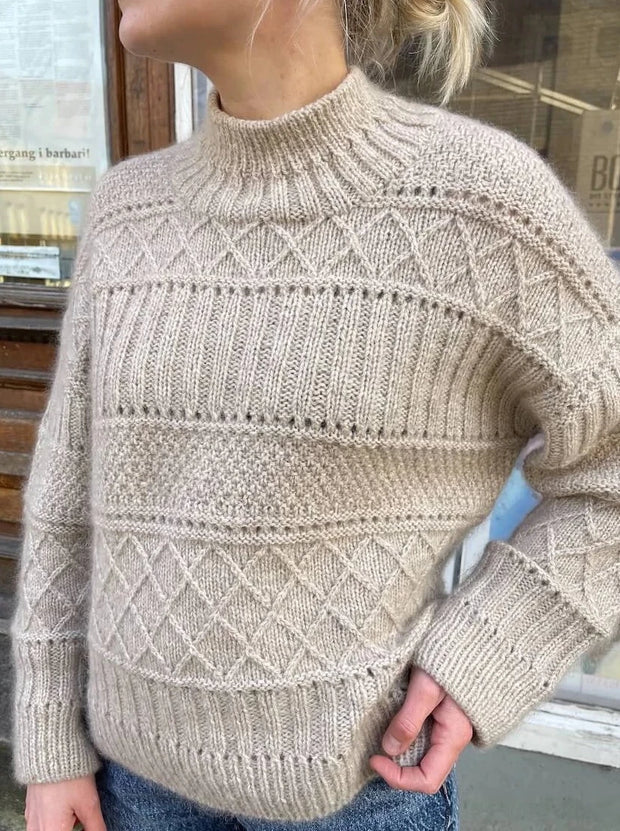 Ingrid sweater fra PetiteKnit, No 1 strikkekit Strikkekit Önling - Katrine Hannibal 