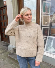 Ingrid sweater fra PetiteKnit, strikkeopskrift Strikkeopskrift PetiteKnit 