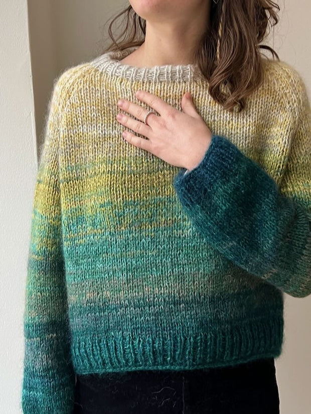 Iridia sweater af Önling, strikkekit (ex silk mohair) Strikkekit Önling - Katrine Hannibal 