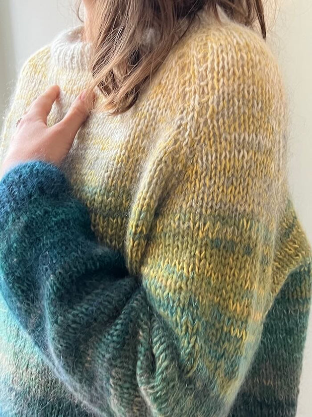 Parat handicappet Fantastiske Iridia sweater fra Önling, strikkeopskrift