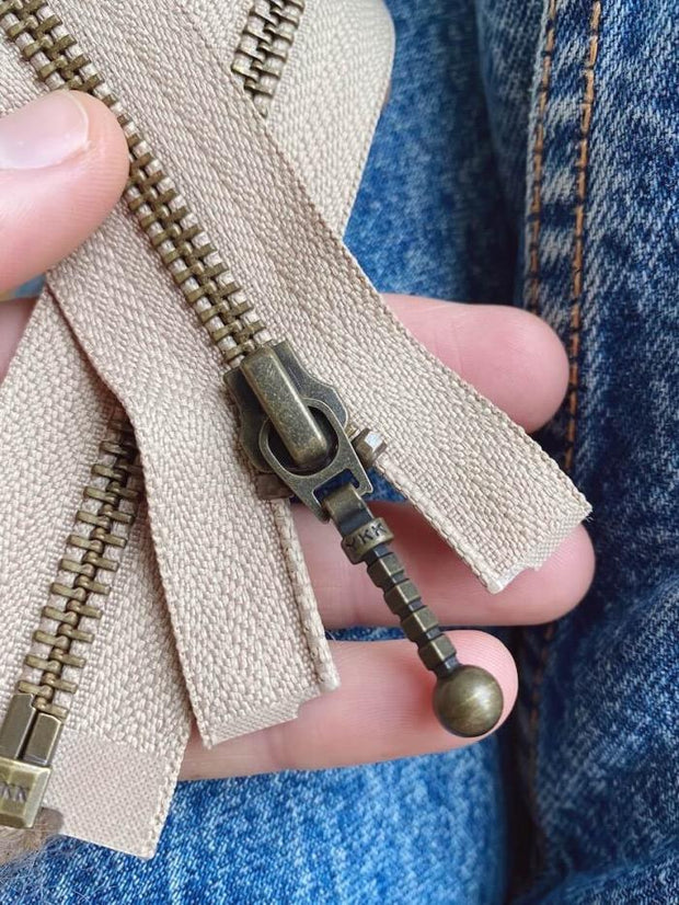 Lynlås til Zipper Sweater / Zipper Slipover af PetiteKnit Accessories PetiteKnit Sand 
