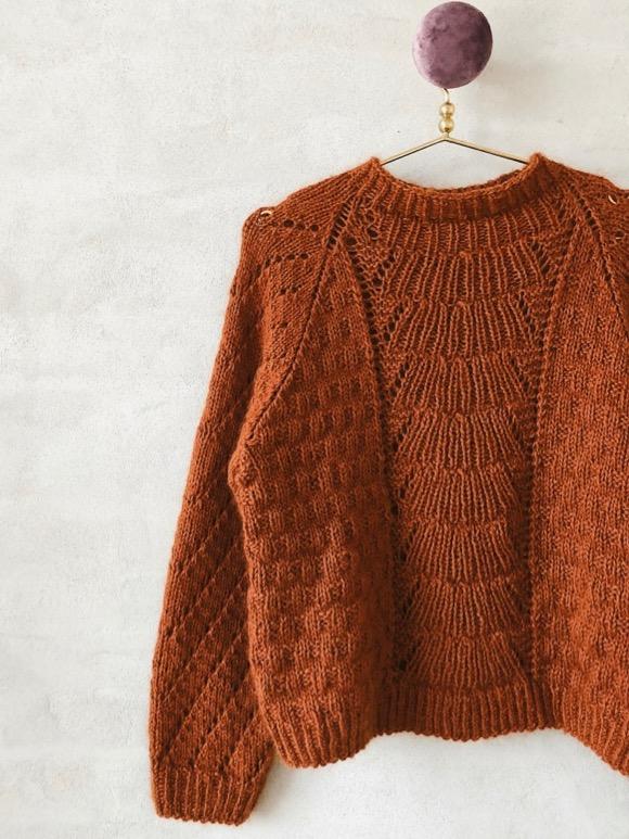 Magnum sweater fra Önling, No 1 + silk mohair strikkekit