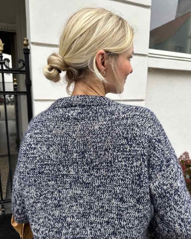 Melange sweater fra PetiteKnit, strikkeopskrift Strikkeopskrift PetiteKnit 