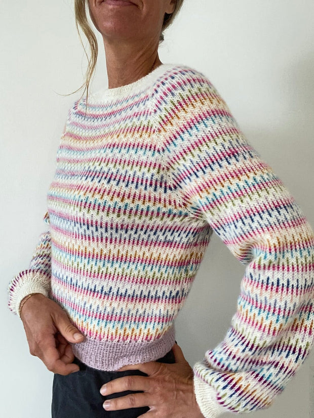 No 44 sweater fra VesterbyCrea, No 15 kit (5 farver) Strikkekit VesterbyCrea 