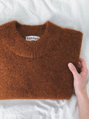 Oslo sweater fra PetiteKnit, No 2 + silk mohair kit Strikkekit PetiteKnit 