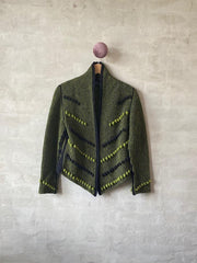 Ping-Ping jakke af Hanne Falkenberg, strikkekit Strikkekit Hanne Falkenberg S-L (250+250g) Kit 12 