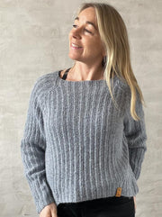 Ranunkel sweater af Hanne Søvsø, No 21 + Silk mohair kit Strikkekit Önling 