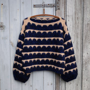 Robinia sweater af Anne Ventzel, Strikkekit i No 10, 12, 16 og 20 Strikkekit Anne Ventzel 