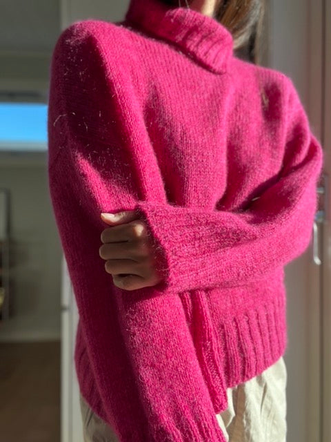 Sanne sweater af Smayling, strikkekit i No 20 + Silk mohair Strikkekit Smayling 