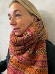 Stella halstørklæde i Fair Isle fra Önling, No 20 strikkekit Strikkekit Ruth Sørensen 