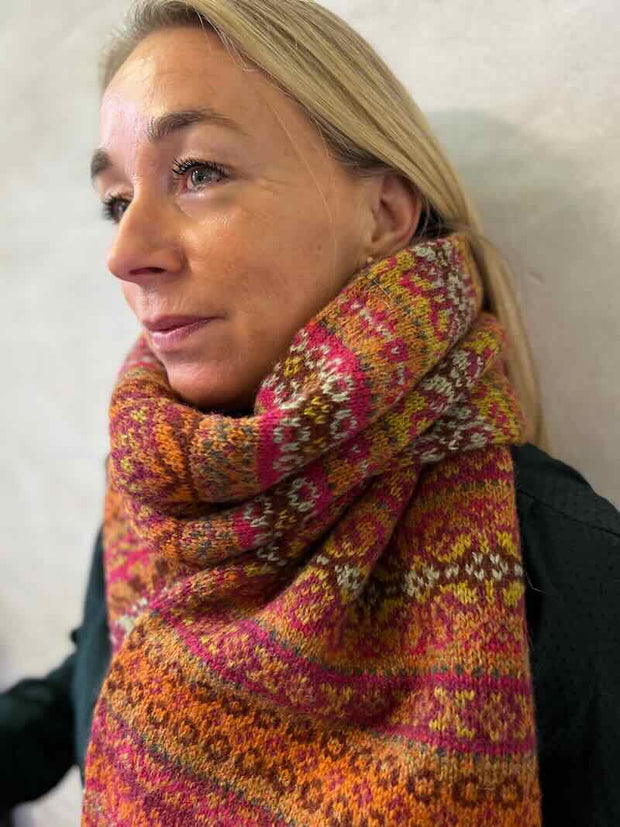 Stella halstørklæde i Fair Isle fra Önling, No 20 strikkekit Strikkekit Ruth Sørensen 