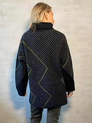 Studio Long sweater af Hanne Falkenberg, strikkekit Strikkekit Hanne Falkenberg 