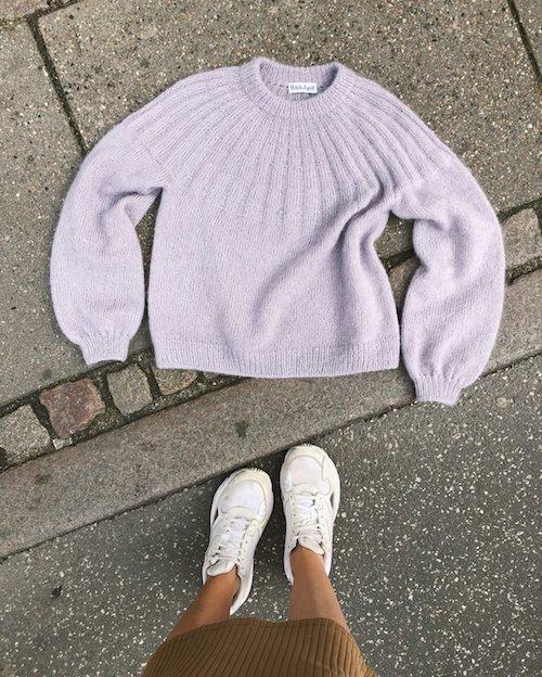 Sunday sweater mohair edition fra PetiteKnit, silk mohair strikkekit Strikkekit PetiteKnit 