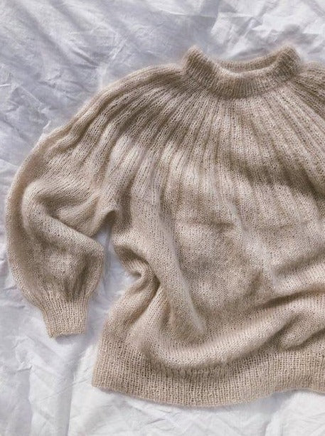 Sunday sweater mohair edition fra PetiteKnit, silk mohair strikkekit Strikkekit PetiteKnit 