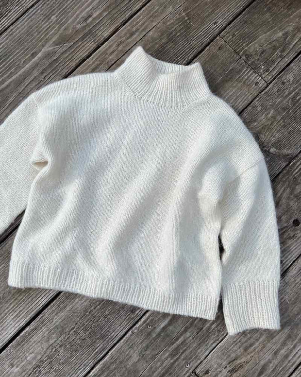 Weekend sweater fra PetiteKnit, No 20 + 12 + silk mohair kit Strikkekit PetiteKnit 