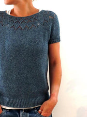 Yume sweater eller kortærmet af Isabell Kraemer, strikkeopskrift Strikkeopskrift Isabell Kraemer 