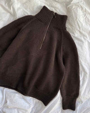 Zipper sweater light fra PetiteKnit, strikkeopskrift Strikkeopskrift PetiteKnit 