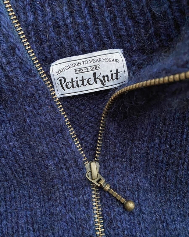 Zipper Sweater - Man - af PetiteKnit, No 1 + Silk mohair kit Strikkekit PetiteKnit 